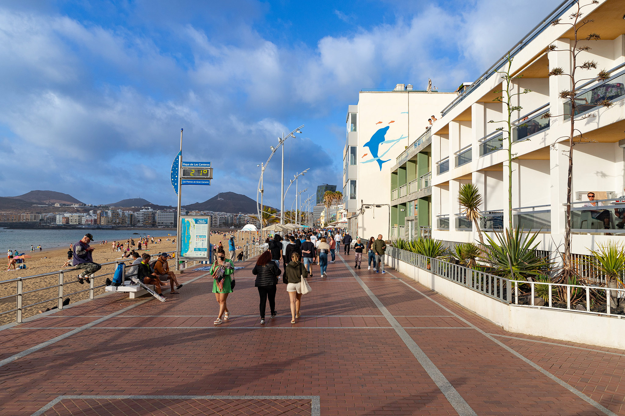Las Canteras Beach, Las Palmas, Gran Canaria, Canary Islands